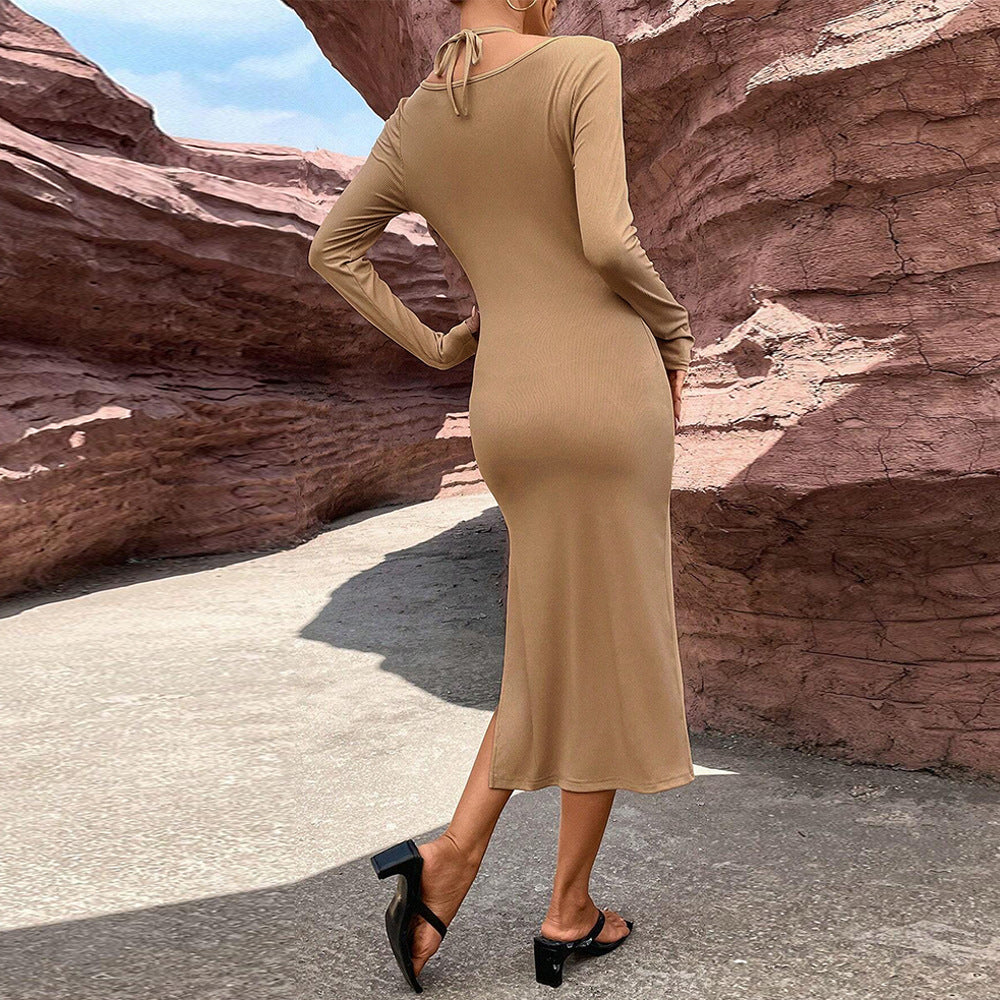 Levoire | Robe Élégante Slim-Fit Bodycon À Manches Longues