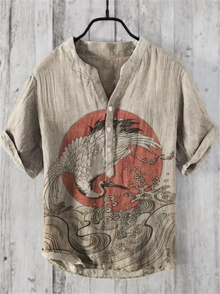 Levoire | Chemise Japonaise En Lin Mélangé