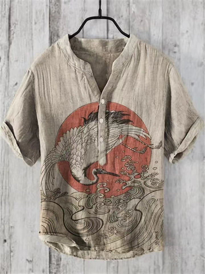 Levoire | Chemise Japonaise En Lin Mélangé
