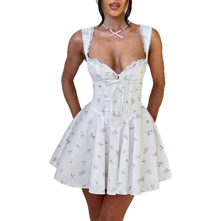 Robe mini élégante pour femmes avec haut ajusté et jupe ludique Levoire
