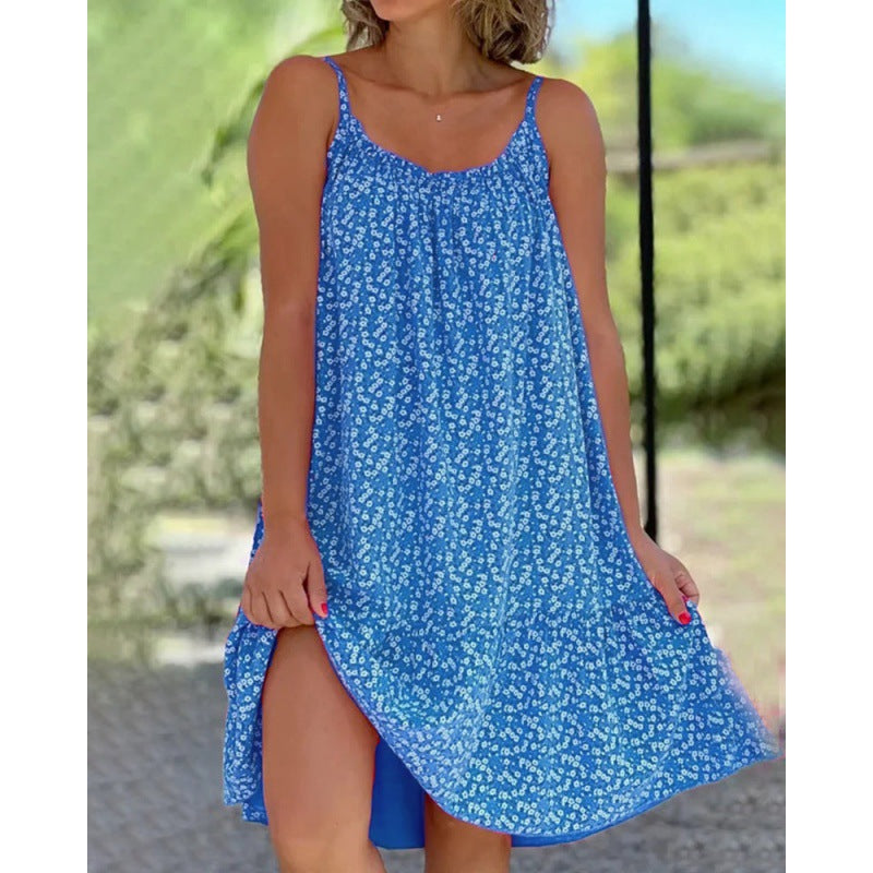 Levoire | Élégant, spacieux, jupe en fleur Bleu