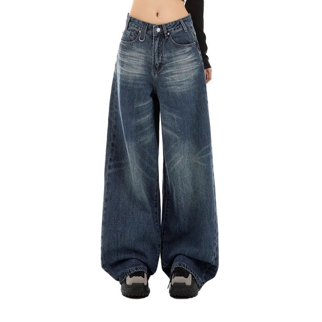 Jeans supplémentaires pour femmes au look usé tendance Levoire
