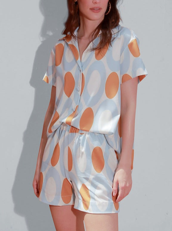 Levoire | Ensemble De Pyjama À Manches Courtes Et À Motifs À Pois