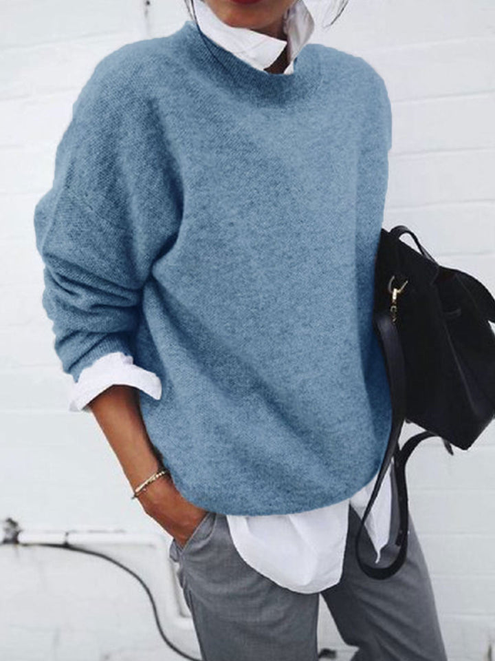Levoire | Pull Doux À Deux Pièces Bleu