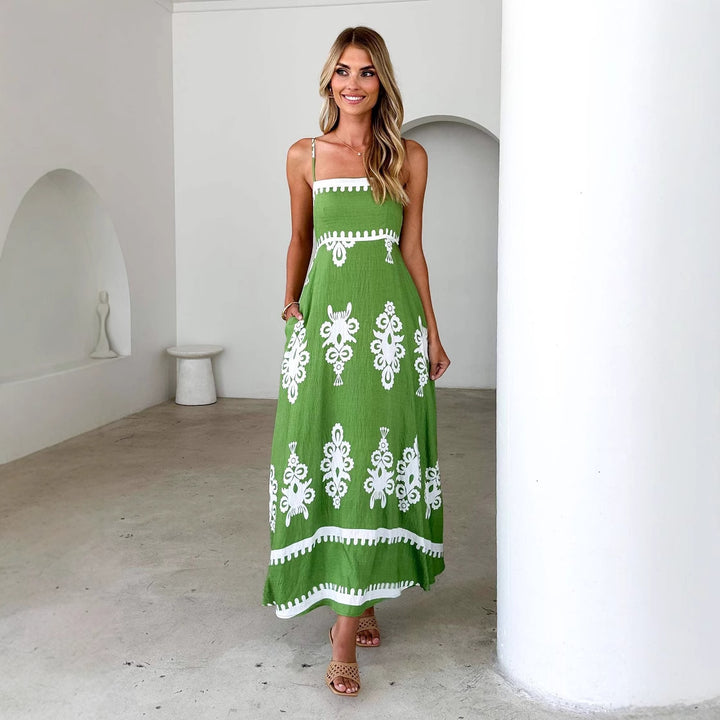 Robe d'été pour femme avec broderie élégante Levoire