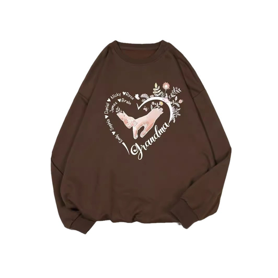 Pull décontracté féminin avec motifs floraux Levoire