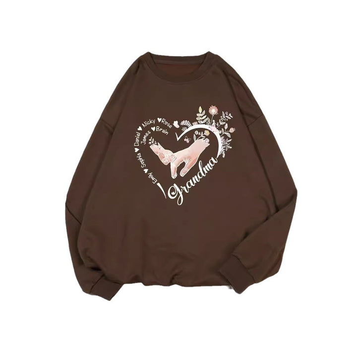 Pull décontracté féminin avec motifs floraux Levoire