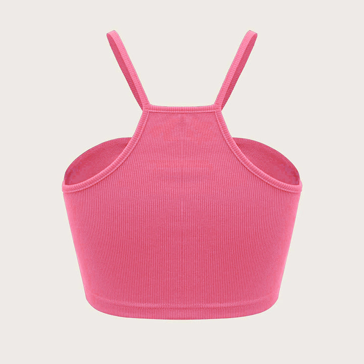 T-shirt court pour femmes avec des bretelles spaghetti réglables et un effet de drapé élégant Levoire