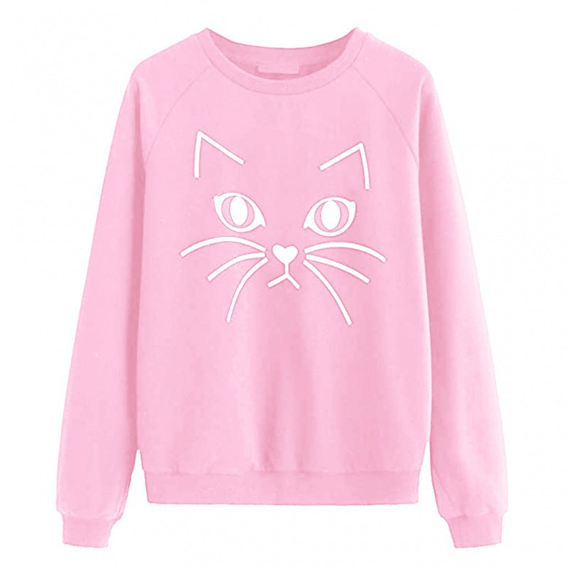 Sweatshirt pour femmes avec motif de chat Levoire