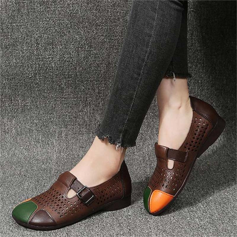 Levoire | Sandales À Air Avec Une Boucle Et Un Bout Coloré Pour Femmes