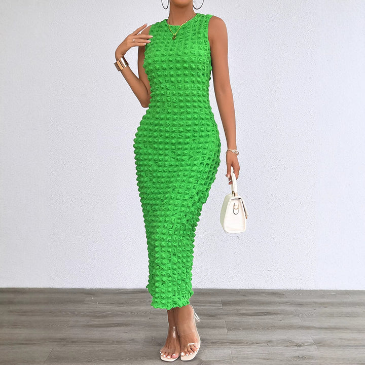 Robe midi flatteuse pour femme avec surface texturée Levoire