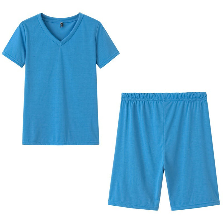 Ensemble de loisirs sportif pour femmes avec col en V et taille élastique Levoire