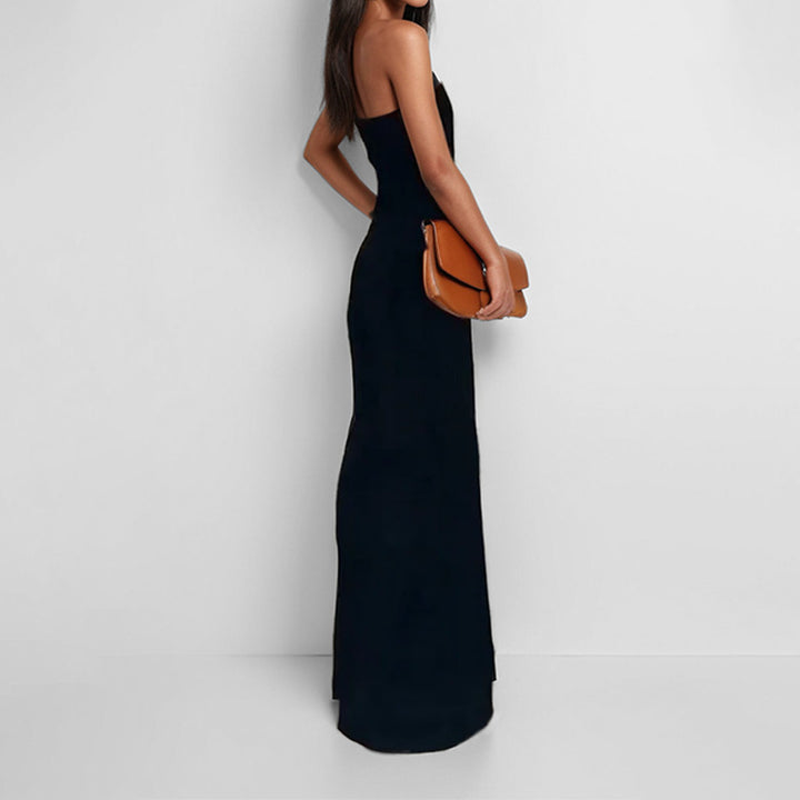 Robe de soirée élégante sans manches pour dames avec poches latérales Levoire