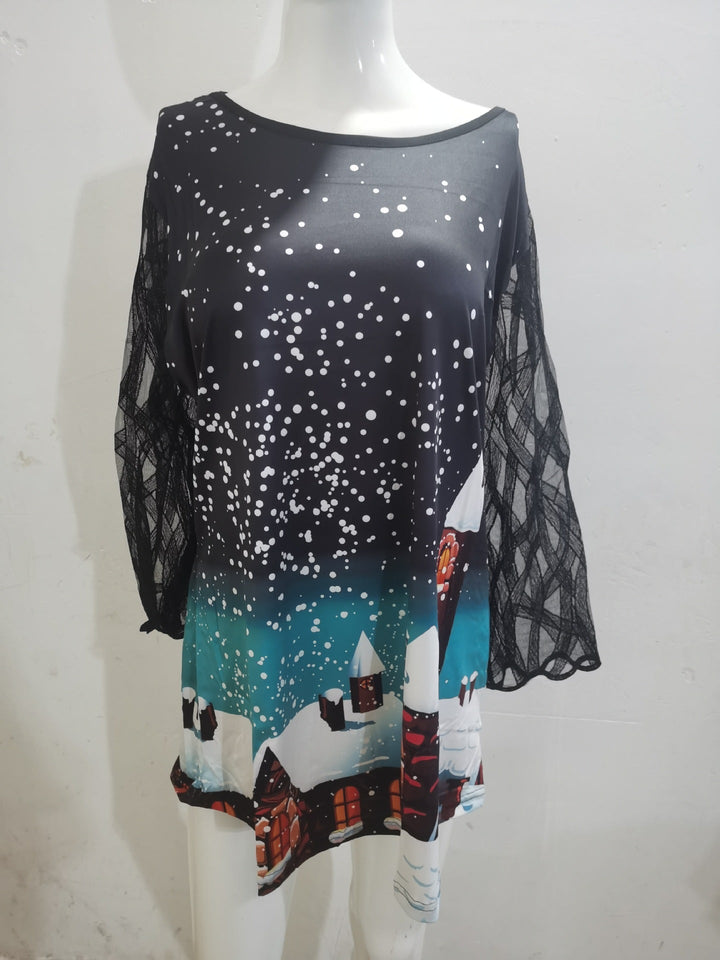Levoire | T-shirt imprimé tendance à manches courtes F