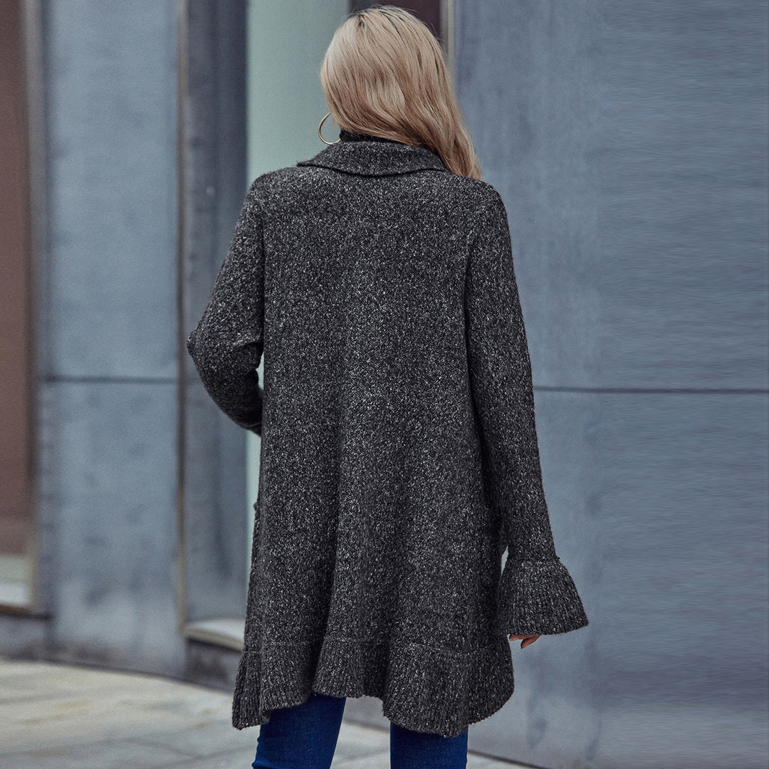Cardigan en tricot confortable pour femmes avec coupe ouverte et poches pratiques Levoire