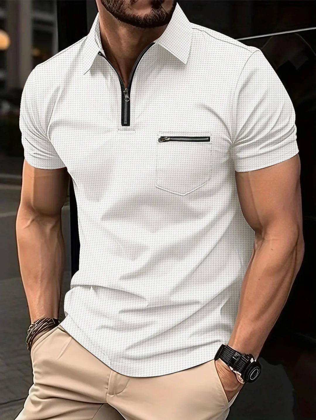 Levoire | Polo Sport Col Blanc
