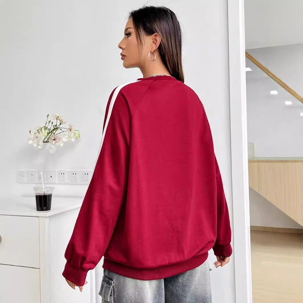Sweatshirt décontracté pour femmes avec des graphiques créatifs et des manches volumineuses Levoire