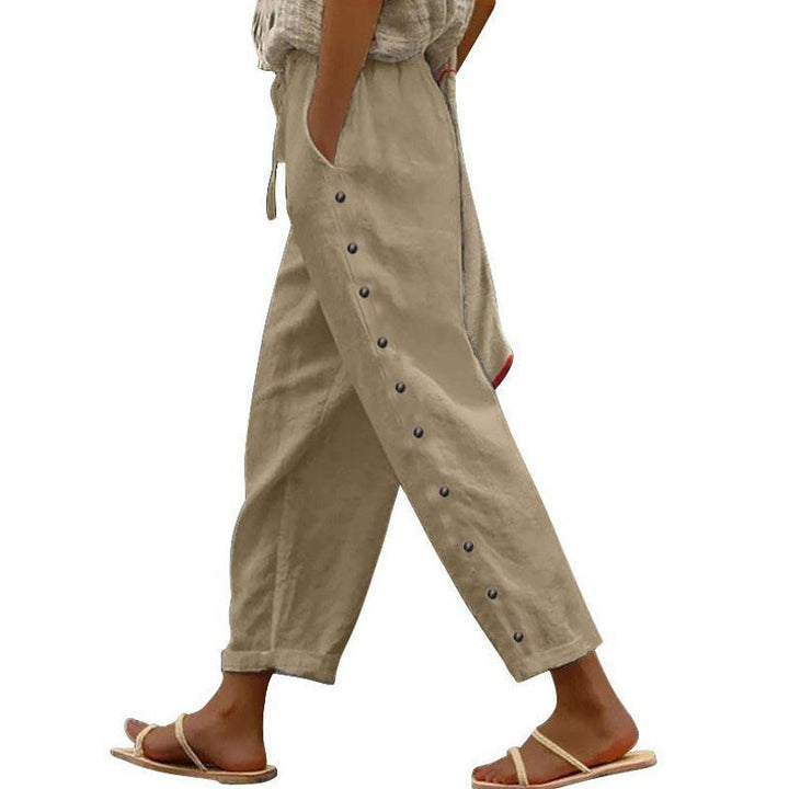 Levoire | Pantalon Large Décontracté Kaki