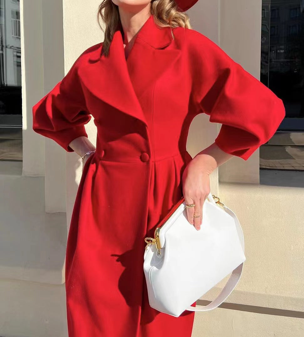 Levoire | Manteau D'Hiver Élégant Et Chaud Rouge