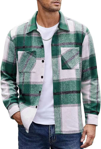 Levoire | Chemise À Carreaux Moderne Pour Hommes Avec Poches Doubles