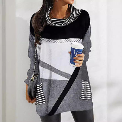 Levoire | Chemise à poche à col en pile imprimé élégante