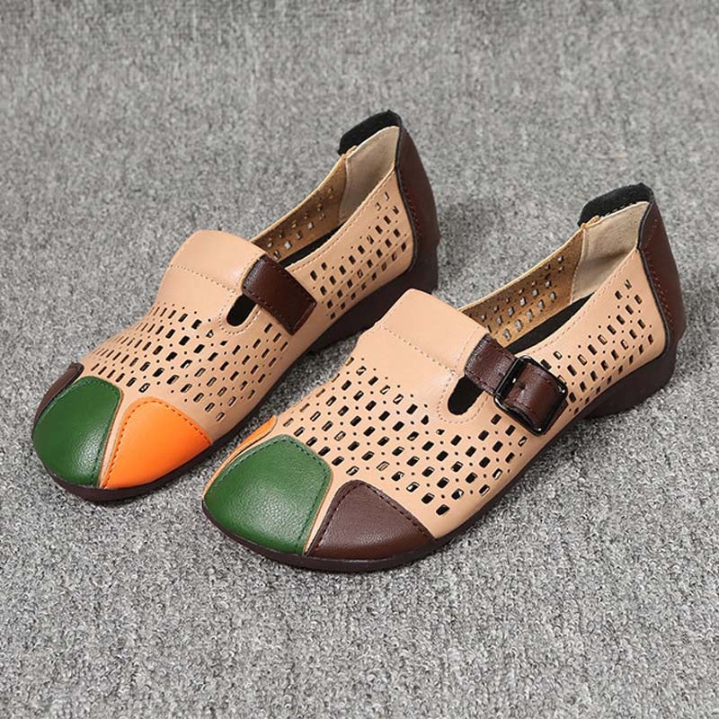 Levoire | Sandales À Air Avec Une Boucle Et Un Bout Coloré Pour Femmes