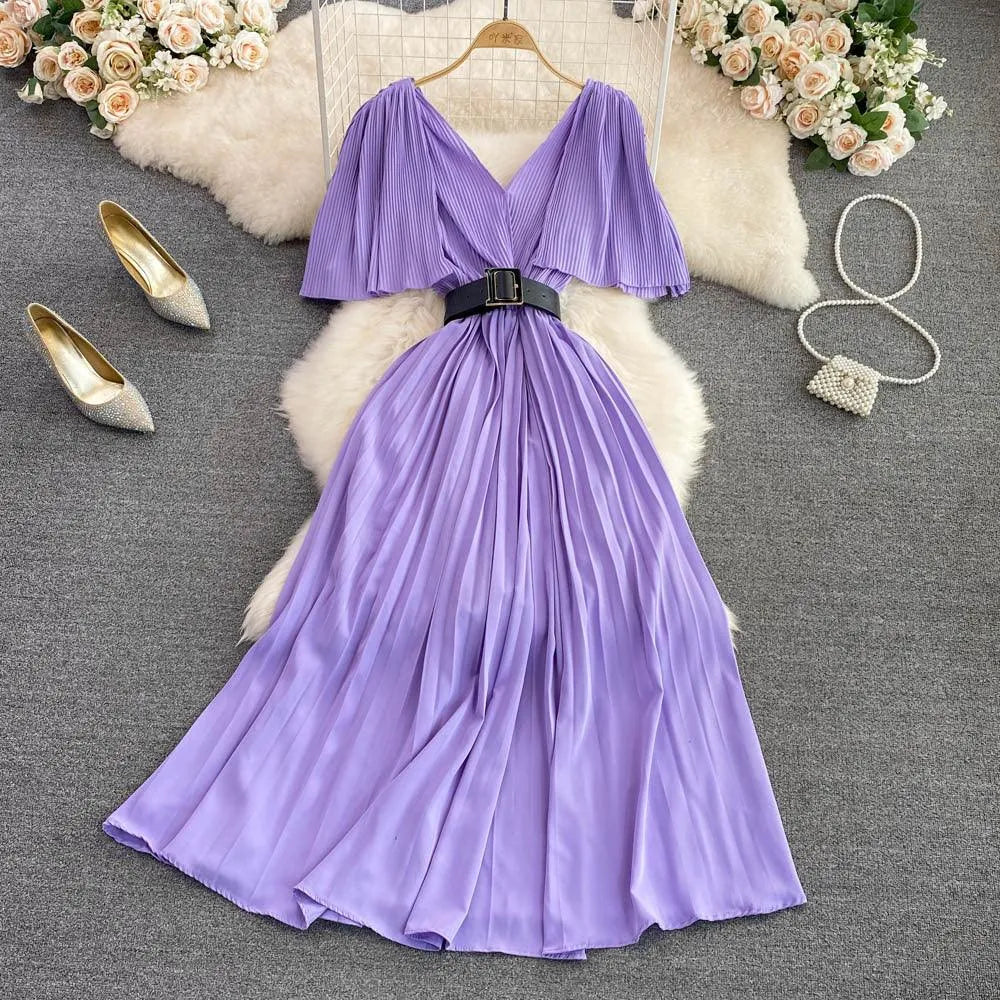 Levoire | Robe longue en A Lila Taille libre