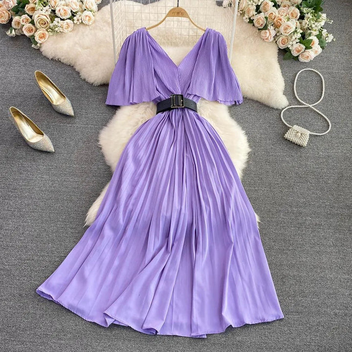 Levoire | Robe longue en A Lila Taille libre