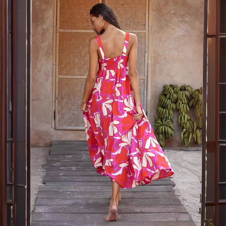 Robe maxi femme avec motif floral Levoire