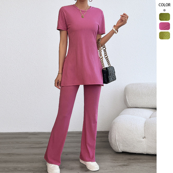 Ensemble de leggings pour femmes avec un haut doux et texturé et une coupe ample Levoire