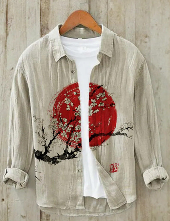 Levoire | Chemise Japonaise En Lin Mélangé