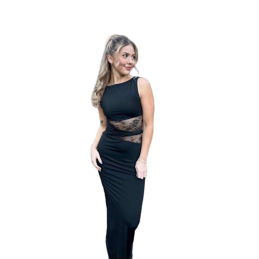 Levoire | Élégant Robe Longue Sans Bretelles Brodée