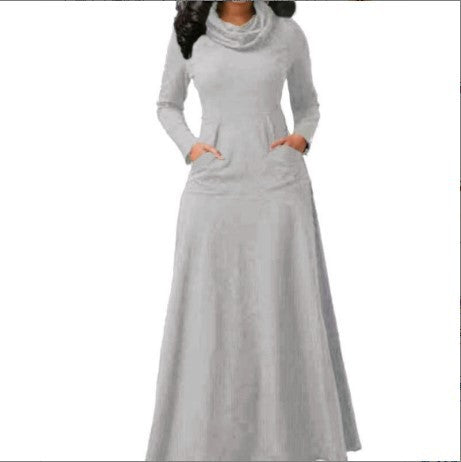 Levoire | Robe de soirée longue transparente à emmanchures ouvertes Gris clair