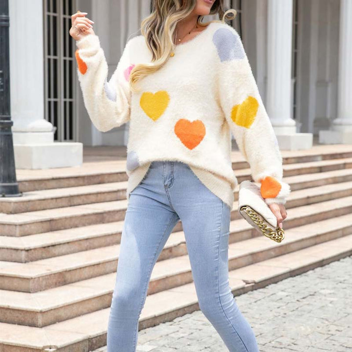 Levoire | En Tricot À Motif Coeur