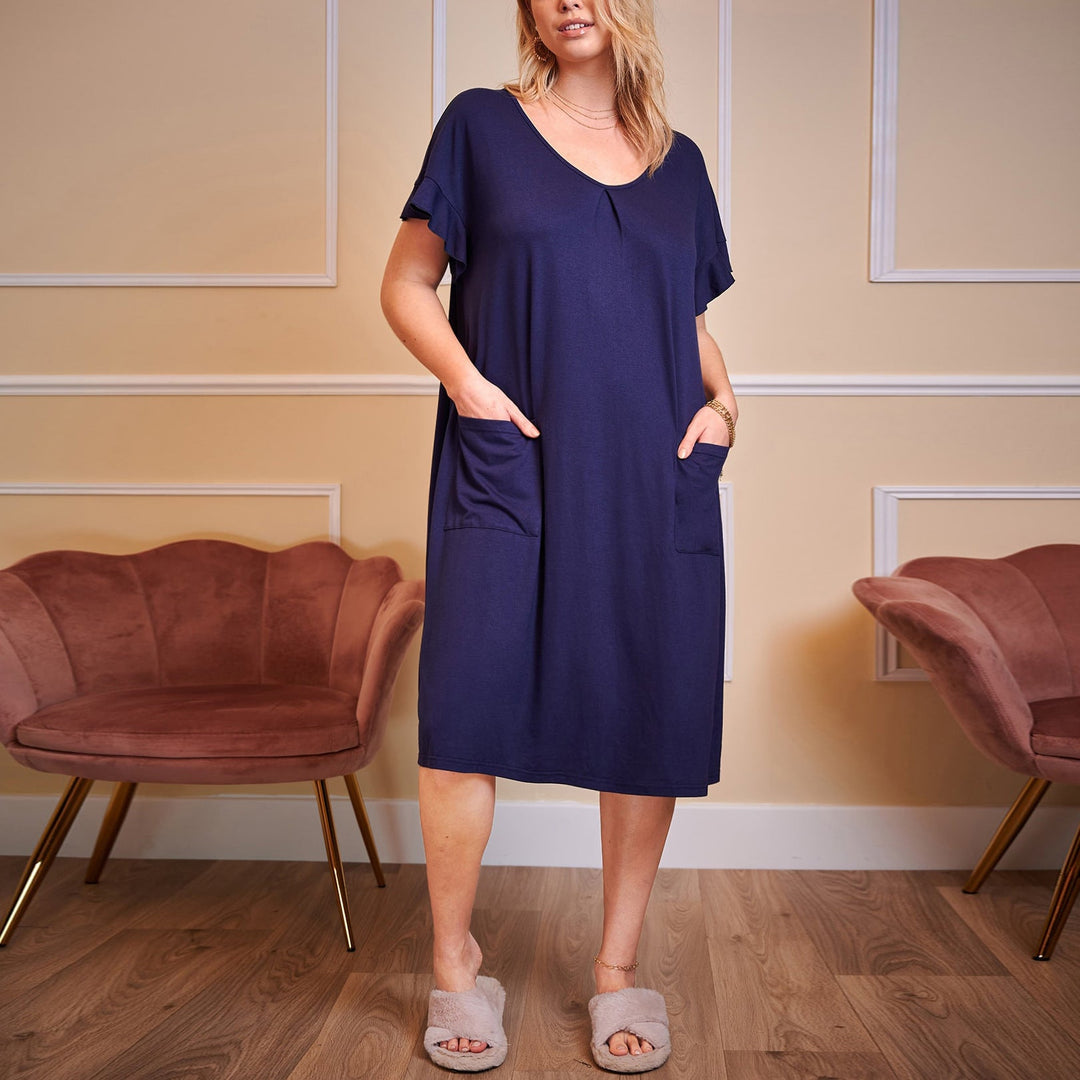 Levoire | Robe de nuit Plus Size Coton Robe de poche