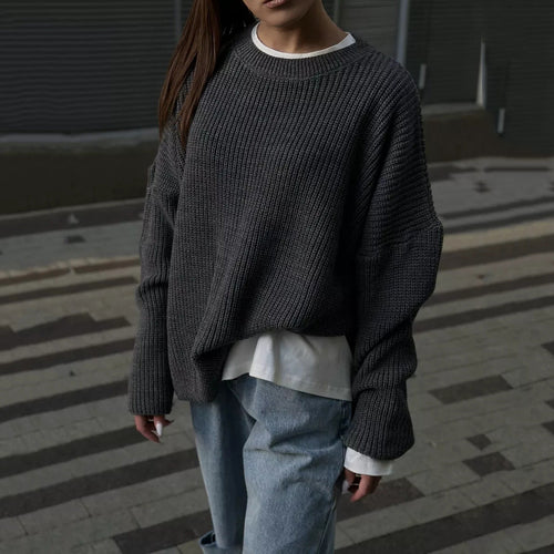 Levoire | Confortable, ample pull en tricot en laine