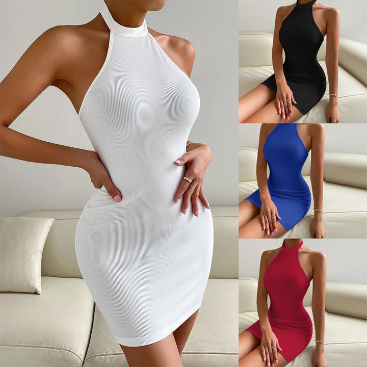 Robe mini ajustée pour femmes avec texture côtelée de haute qualité Levoire