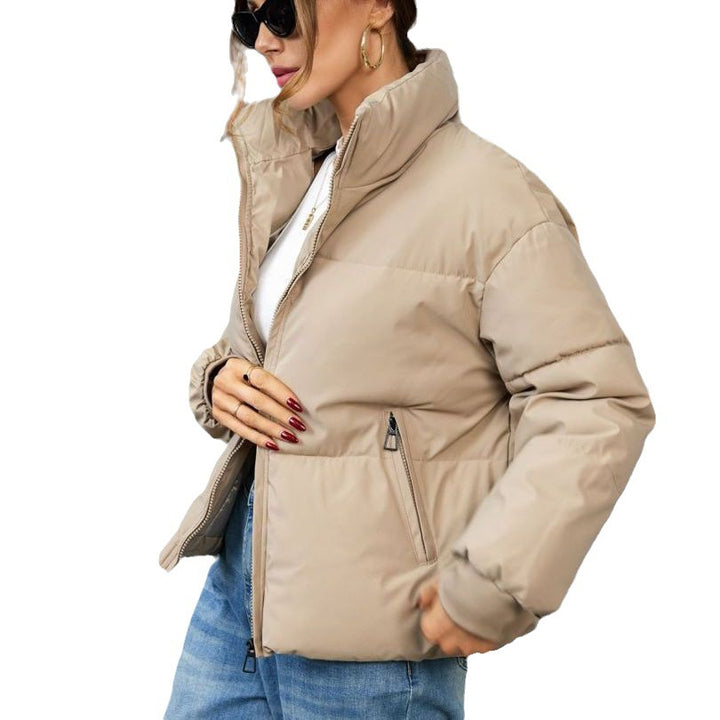 Veste d'hiver matelassée pour femme au design sportif avec col montant Levoire