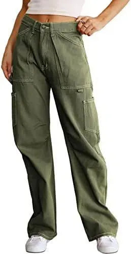 Levoire | Pantalons avec des poches largement découpées Vert olive