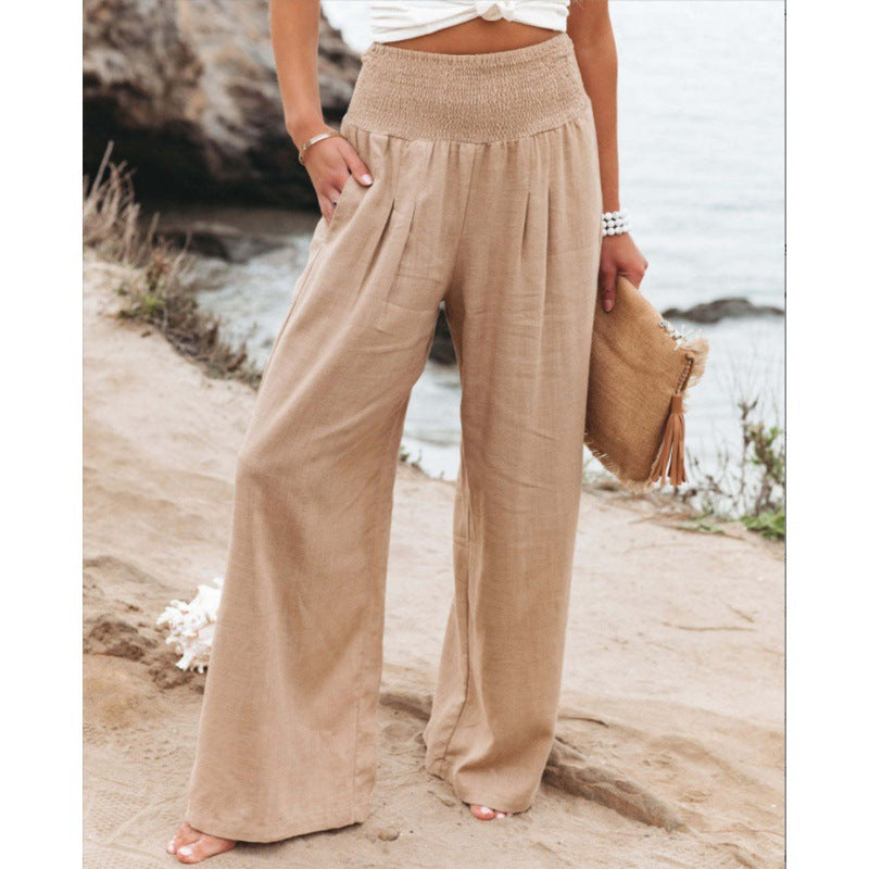 Levoire | Pantalon Large Décontracté Pour Femmes Khaki