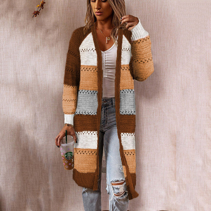 Levoire | Pull Col V Détente Hivernale marron
