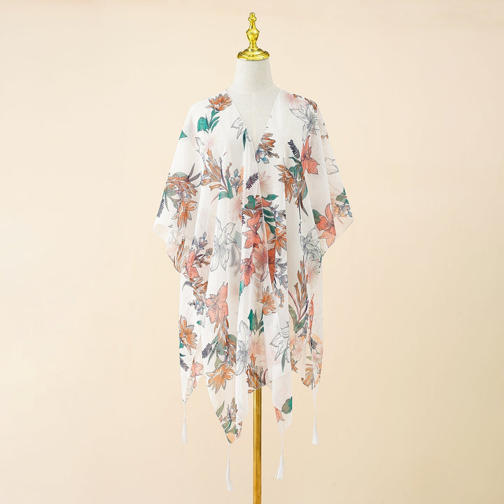 Levoire | Kimono D'Été En Tricot En Forme De Fleur Pour Femmes