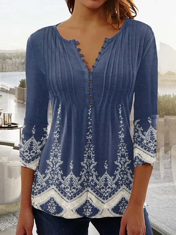 Levoire | Blouse Imprimée Avec Décolleté Élément 8