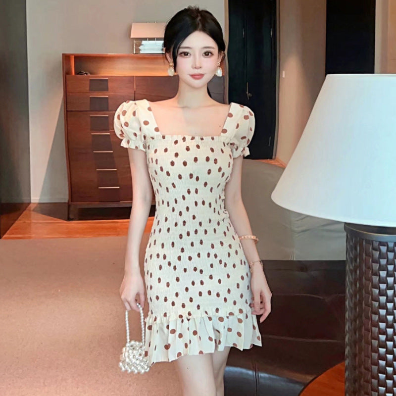 Levoire | Robe Meritähti Slim Fit Manches à volants Robe de Sirène