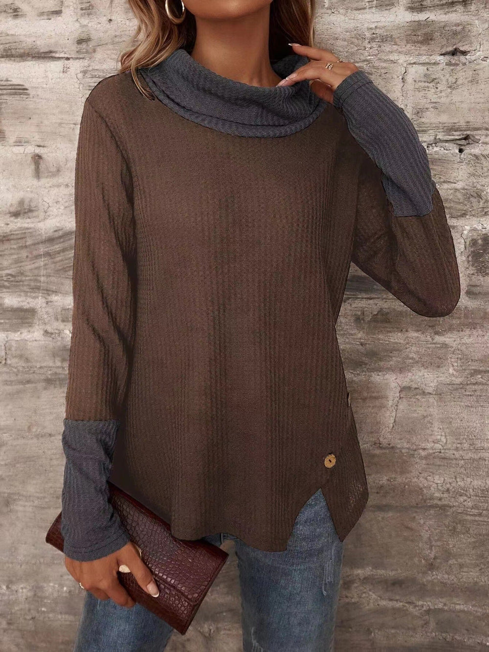 Levoire | Pull En Cachemire Élégant Hiver marron