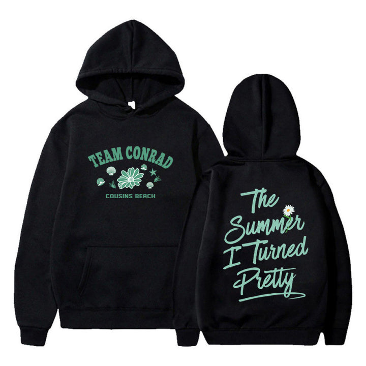 Sweat à capuche pour femmes avec imprimé floral et imprimé créatif Levoire