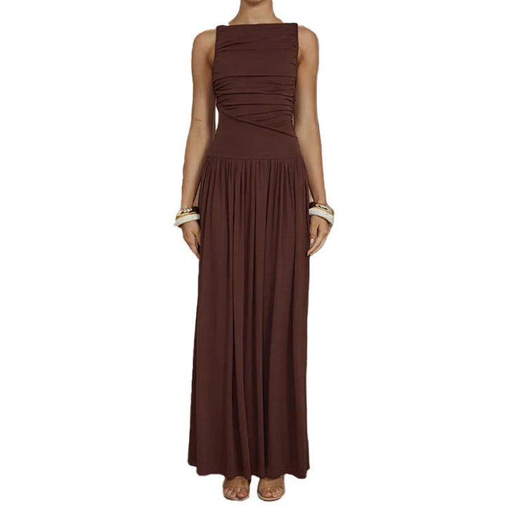 Robe maxi femme avec un drapé sophistiqué Levoire
