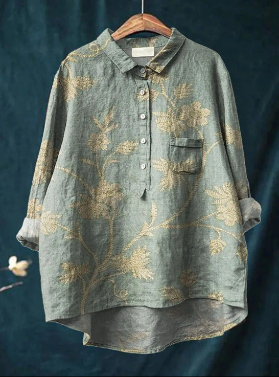 Levoire | Blouse À Fleurs Classique Impression 3