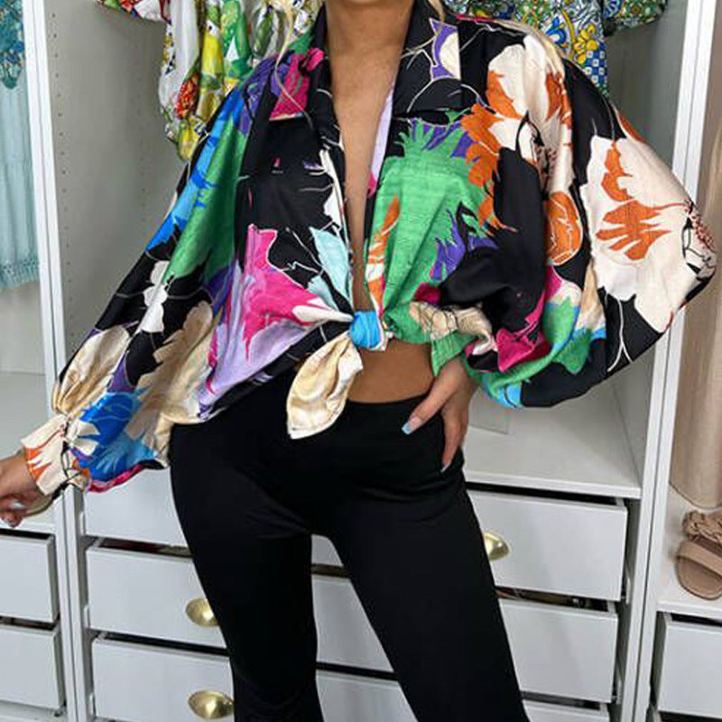 Blouse tendance pour femmes avec design floral et grande taille Levoire