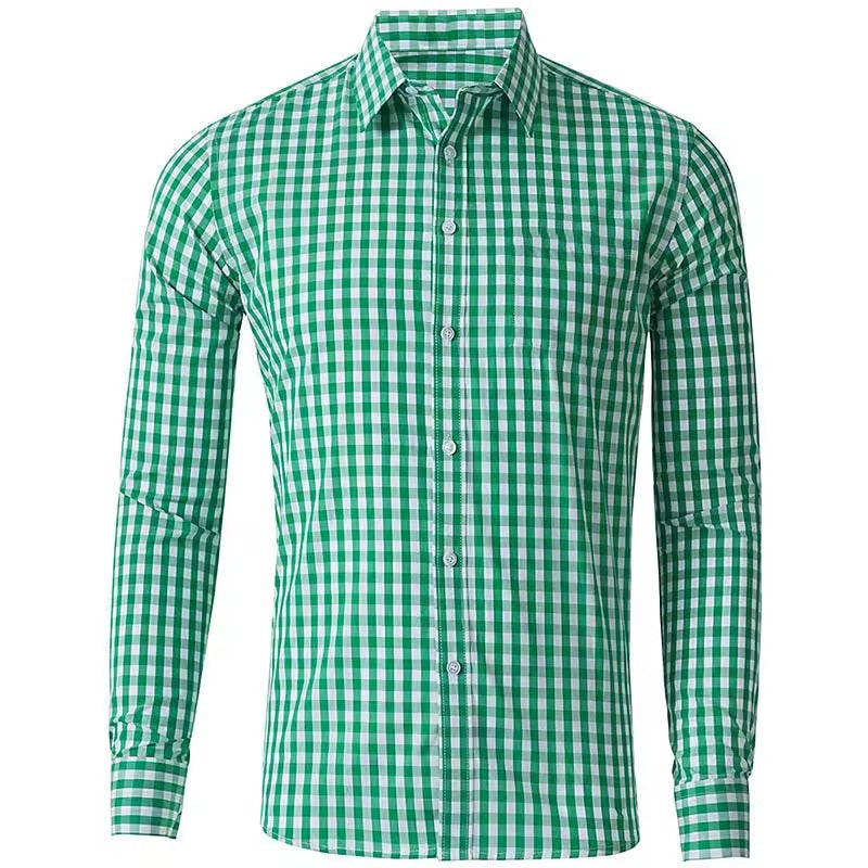 Levoire | Chemise Carreaux Manches Longues Homme